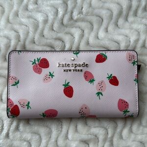 kate spade strawberry wallet